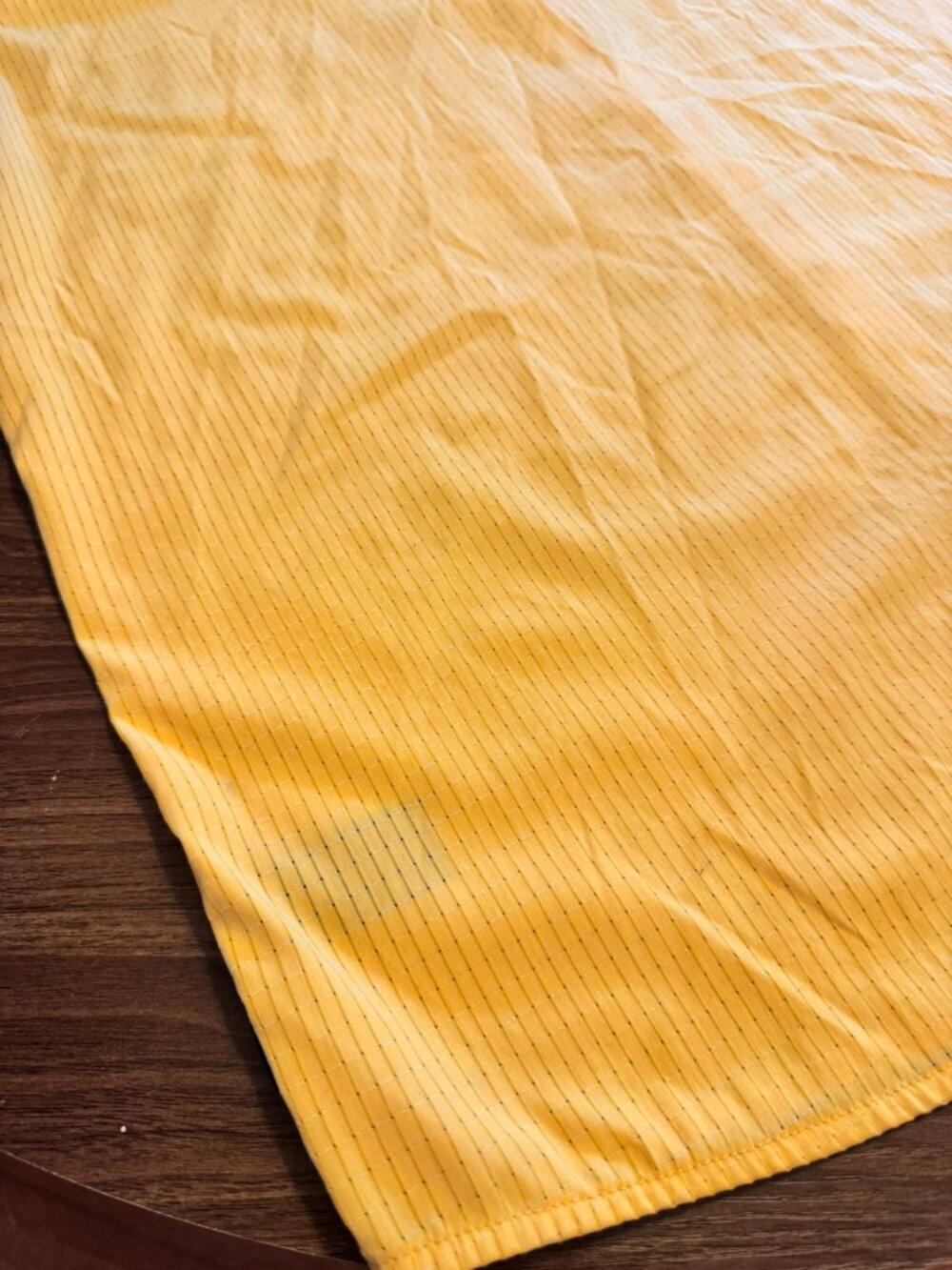 Roark Men’s Short Sleeve Button Down Shirt Gold Mustard Yellow Textured - Large - Picture 12 of 12